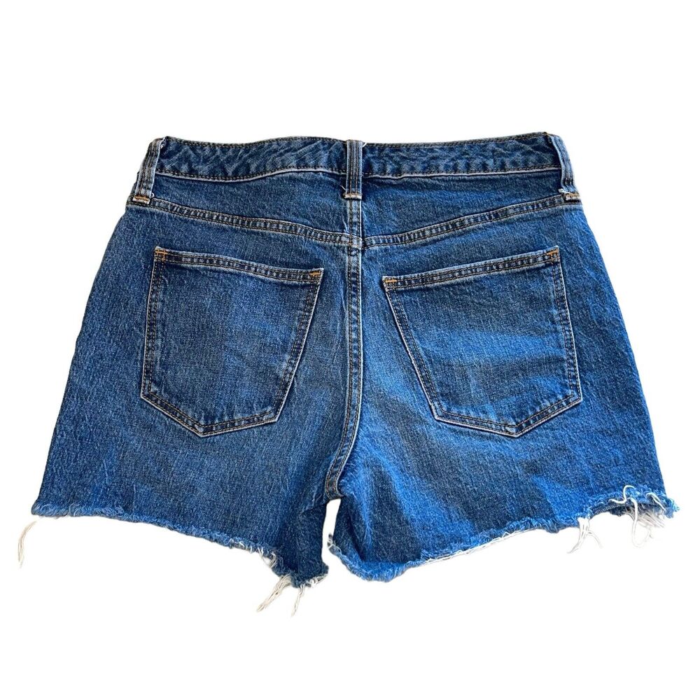 Cutoff Denim Shorts Vintage Mid-Rise - Picture 7 of 9